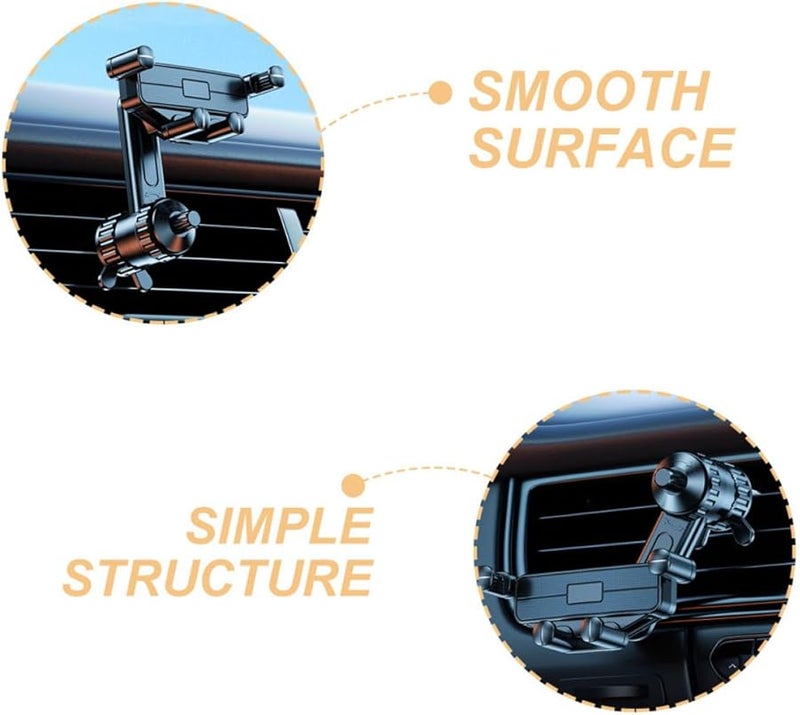 Adjustable Car Vent Phone Holder Universal Smartphone Mount For Hands Free Driving - Image 2